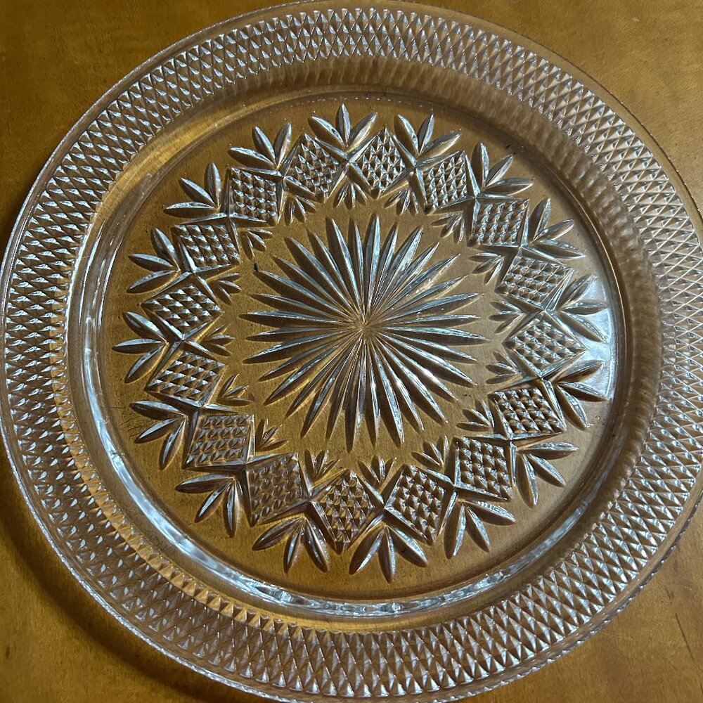 VTG France Cristal D'Arques Fontenay 12.5" Round Plate original box